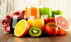 Ayurvéda, jus de fruits et légumes crus
